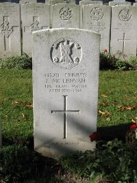 La Kreule Military Cemetery Hazebrouck - McLennan, John