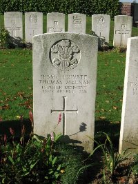 La Kreule Military Cemetery Hazebrouck - Meenan, Thomas