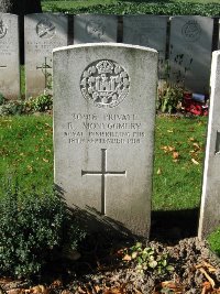 La Kreule Military Cemetery Hazebrouck - Montgomery, R