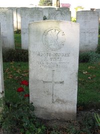 La Kreule Military Cemetery Hazebrouck - Steel, John