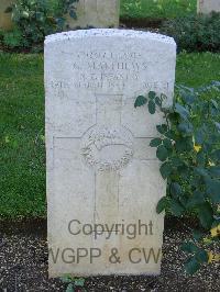 Cassino War Cemetery - Matthews, George