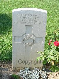 Cassino War Cemetery - McCauley, Peeti