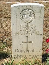 Cassino War Cemetery - McEvoy, John
