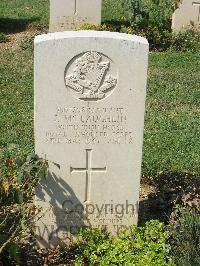 Cassino War Cemetery - McLaughlin, James