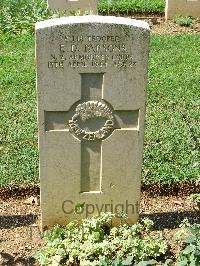 Cassino War Cemetery - Parsons, Eric David