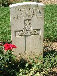 Cassino War Cemetery - Yates, Stanley