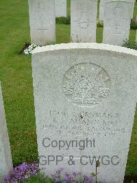 Etaples Military Cemetery - Adams, Arthur Francis