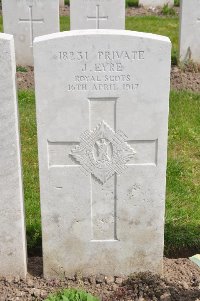 Etaples Military Cemetery - Eyre, John