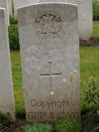 Etaples Military Cemetery - Gibson, Allan