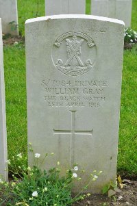 Etaples Military Cemetery - Gray, William