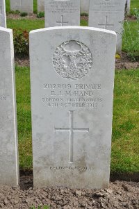 Etaples Military Cemetery - Hand, Ernest Joseph Moore