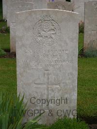 Etaples Military Cemetery - Holmes, A