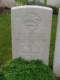 Etaples Military Cemetery - Hudson, T
