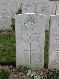 Etaples Military Cemetery - Inman, Edmond