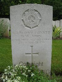 Etaples Military Cemetery - John, D W