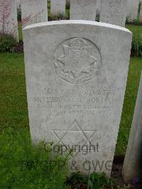 Etaples Military Cemetery - Jordan, Arthur Cecil