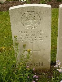 Etaples Military Cemetery - Marston, A