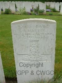 Etaples Military Cemetery - Martin, W