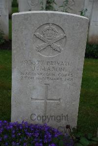 Etaples Military Cemetery - Mason, J