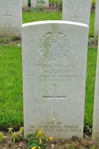 Etaples Military Cemetery - McCready, J