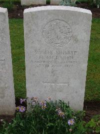 Etaples Military Cemetery - McLaren, M