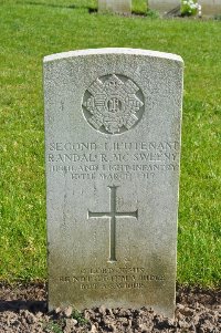 Etaples Military Cemetery - McSweeny, Randal Roderick