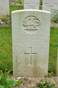 Etaples Military Cemetery - Mellor, Percy