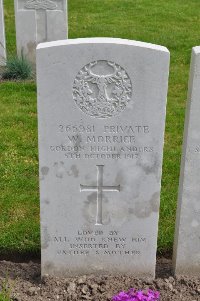 Etaples Military Cemetery - Morrice, William