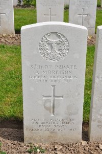 Etaples Military Cemetery - Morrison, James