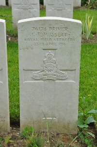 Etaples Military Cemetery - Mussett, Cecil Roland