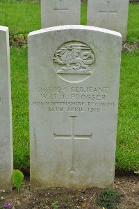 Etaples Military Cemetery - Prosser, W H J