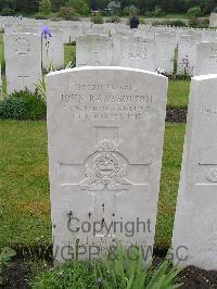 Etaples Military Cemetery - Ramsbottom, John