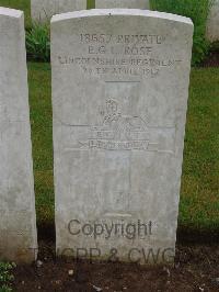 Etaples Military Cemetery - Rose, Ernest George Croft