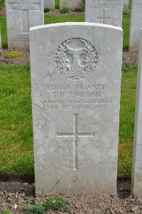 Etaples Military Cemetery - Simpson, David