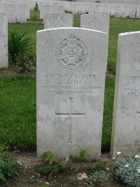 Etaples Military Cemetery - Sims, John