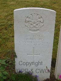 Etaples Military Cemetery - Sims, Simeon
