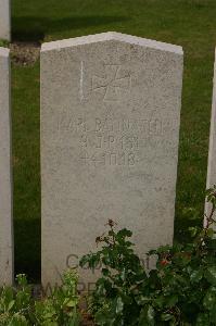 Tincourt New British Cemetery - Bannasch, Karl
