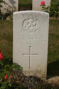 Tincourt New British Cemetery - Bartlett, H J