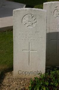 Tincourt New British Cemetery - Browning, A A