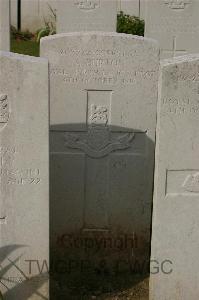 Tincourt New British Cemetery - Burton, A