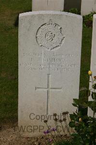 Tincourt New British Cemetery - Dimmick, E J