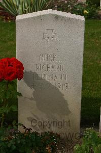 Tincourt New British Cemetery - Hehlmann, Richard