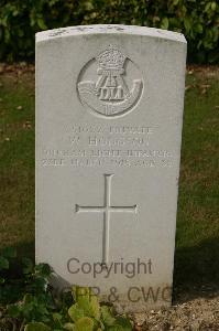 Tincourt New British Cemetery - Hodgson, William