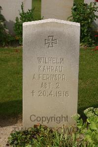 Tincourt New British Cemetery - Kahrau, Wilhelm