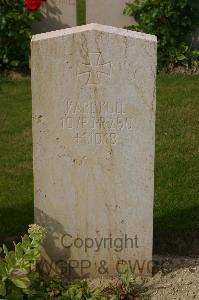 Tincourt New British Cemetery - Kull, Karl