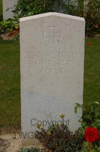Tincourt New British Cemetery - Meyer, Johannes