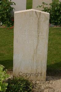 Tincourt New British Cemetery - Schulze, Kurt