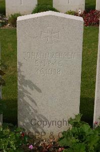 Tincourt New British Cemetery - Zehren, Johann