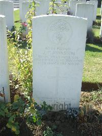 Roye New British Cemetery - Johnston, J F