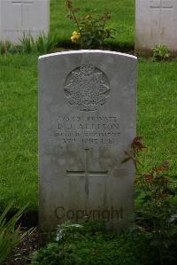 Authuile Military Cemetery - Allison, D J